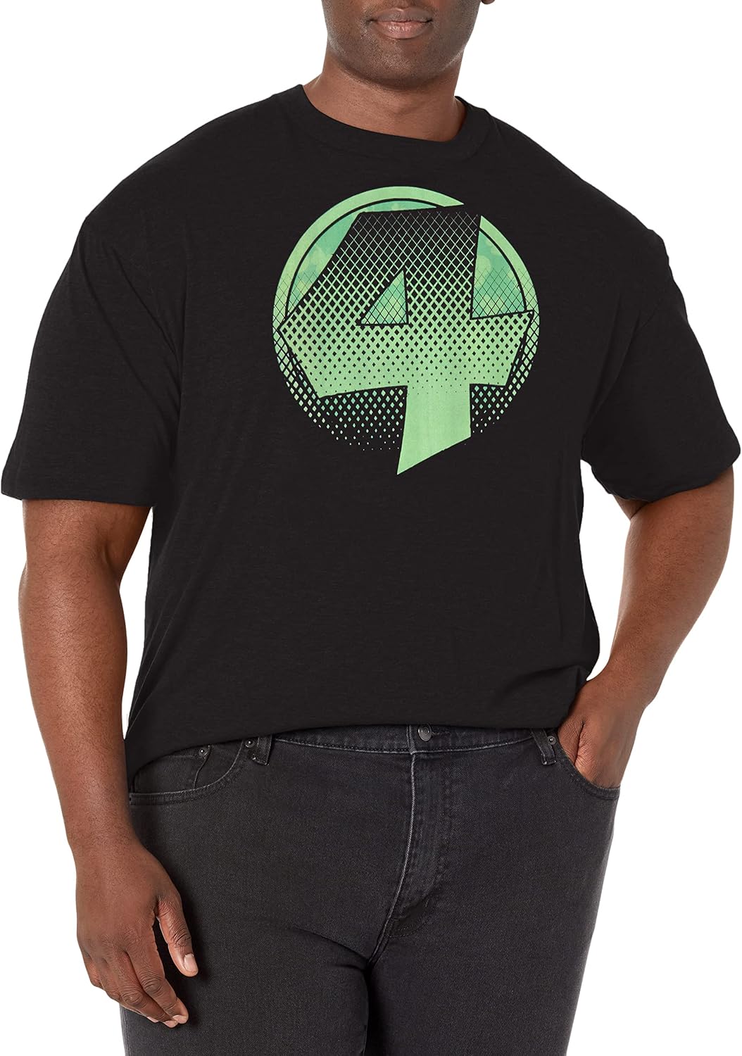 Marvel Big & Tall Classic Fantastic Four Lucky 4 Men's Tops Short Sleeve Tee Shirt T-Shirt | US Viral Style