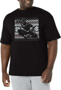 Marvel Big & Tall Classic Panther Holiday Men's Tops Short Sleeve Tee Shirt T-Shirt | US Viral Style