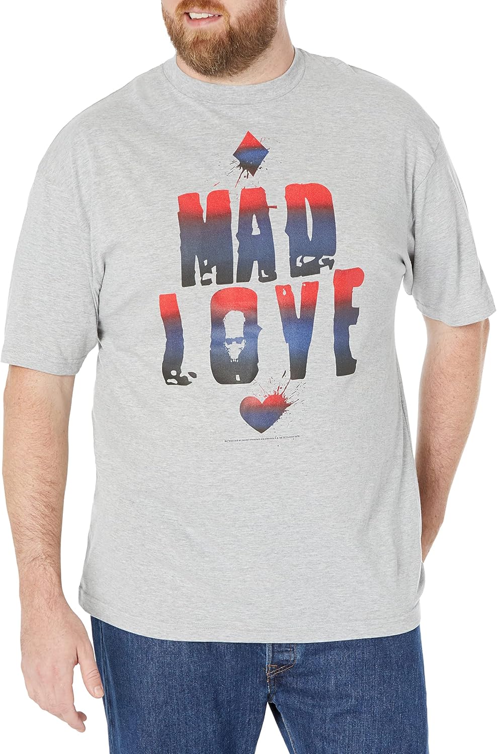 WARNER BROS Men's Mad Love Text Apparel | Premium Quality