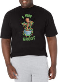 Marvel Big & Tall Classic Holiday Groot Men's Tops Short Sleeve Tee Shirt T-Shirt | Premium Quality