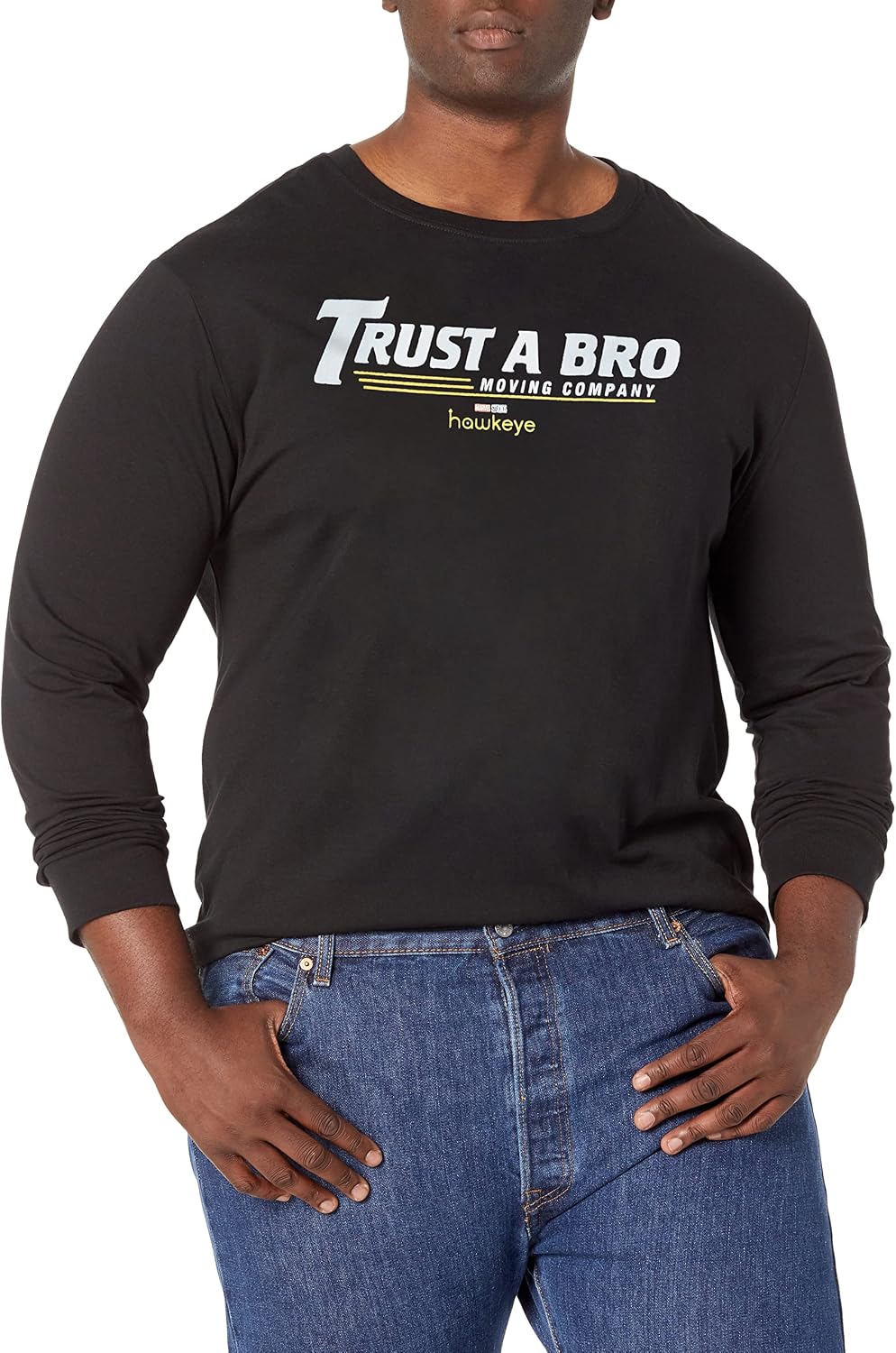 Marvel Big & Tall Hawkeye Trust a Bro Men's Tops Short Sleeve Tee Shirt T-Shirt | Trending 2025