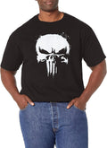 Marvel Big & Tall Punisher Whiteout Men's Tops Short Sleeve Tee Shirt T-Shirt | Best Seller