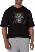 Marvel Big & Tall Classic Wolverine Full Men's Tops Short Sleeve Tee Shirt T-Shirt | Aesthetic Streetwear