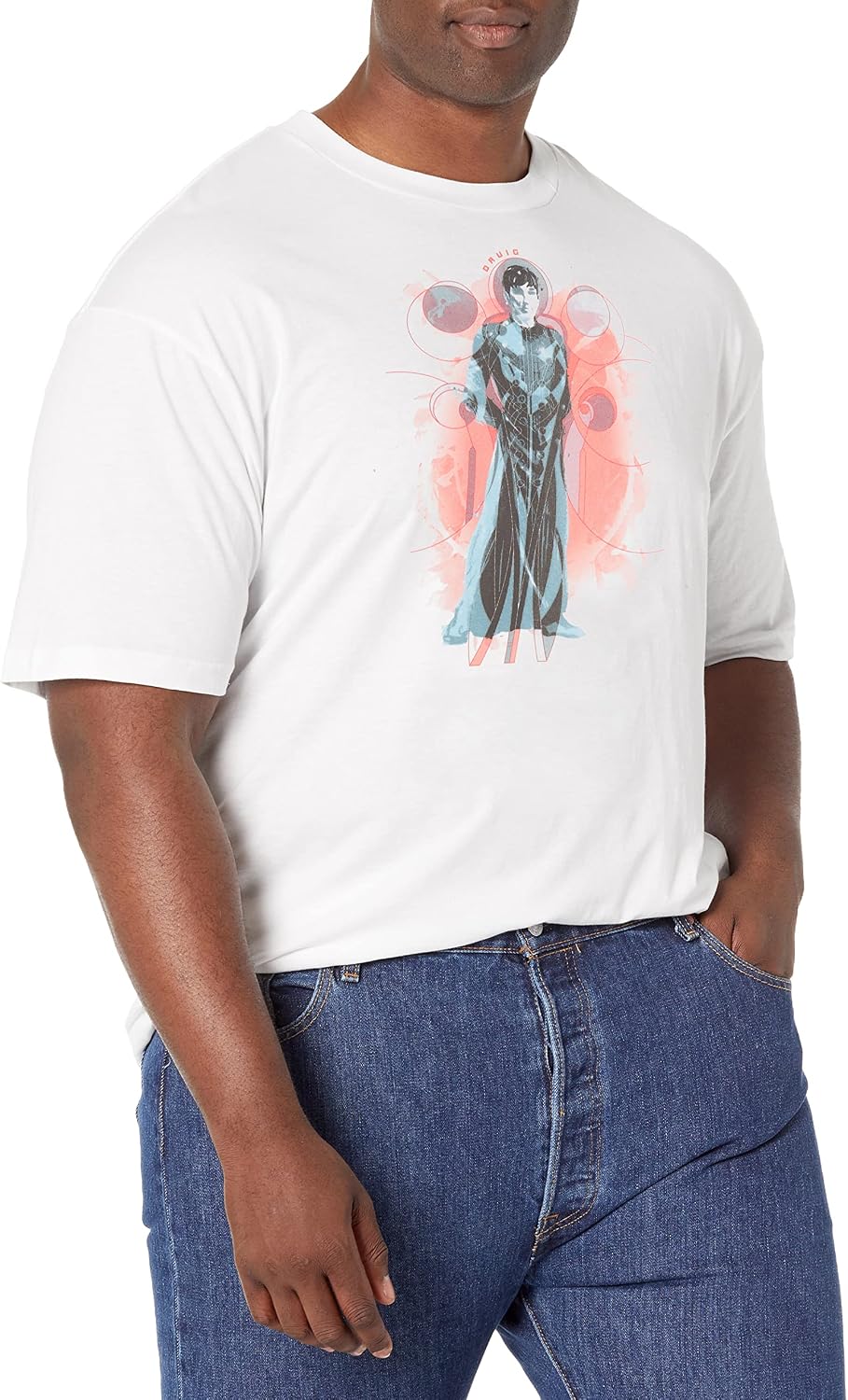 Marvel Big & Tall Eternals Druig Orange Men's Tops Short Sleeve Tee Shirt T-Shirt | Best Seller