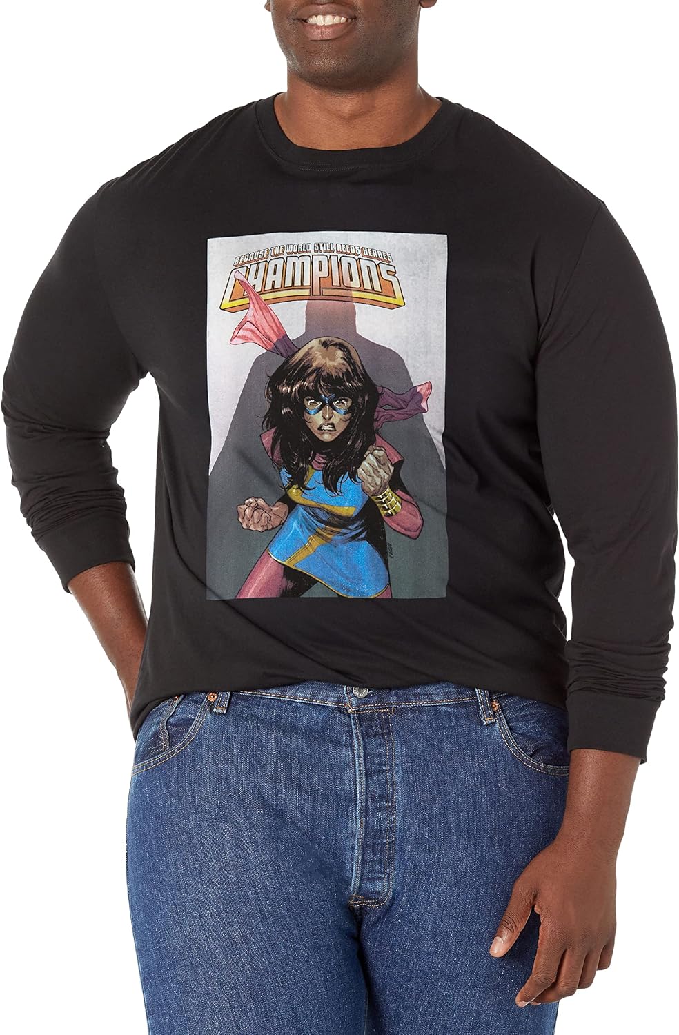 Marvel Big & Tall Classic Champions Men's Tops Short Sleeve Tee Shirt T-Shirt | Best Seller