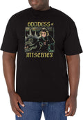 Marvel Big & Tall Loki Mischievious Goddess Men's Tops Short Sleeve Tee Shirt, Black, X-Large T-Shirt | Trending 2025