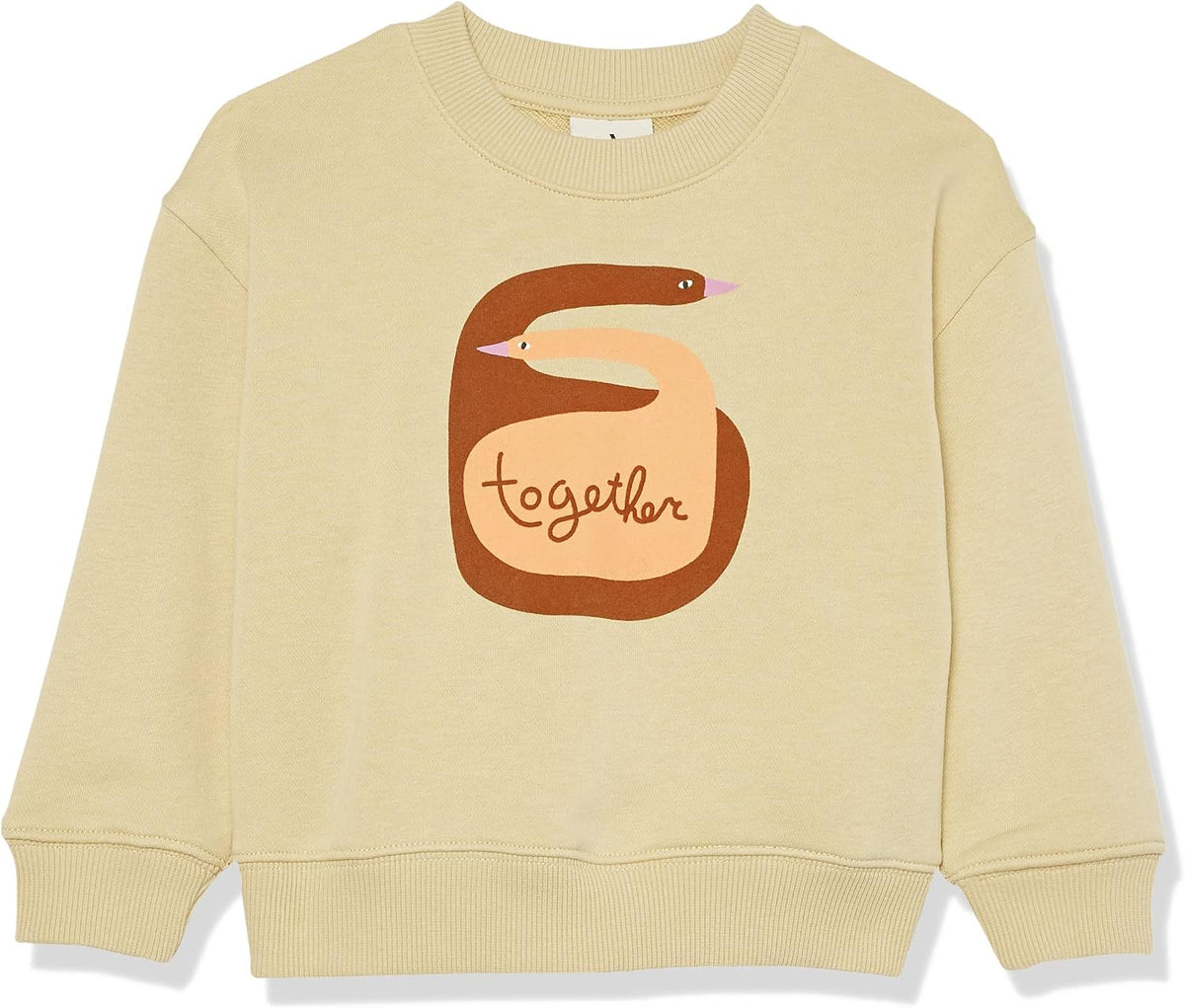 Amazon Aware Unisex Kids and Toddlers' French Terry Crew Neck Sweatshirt T-Shirt | Aesthetic Streetwear