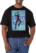 Marvel Classic Halftone Iron Man Men's Tops Short Sleeve Tee Shirt T-Shirt | Trending 2025