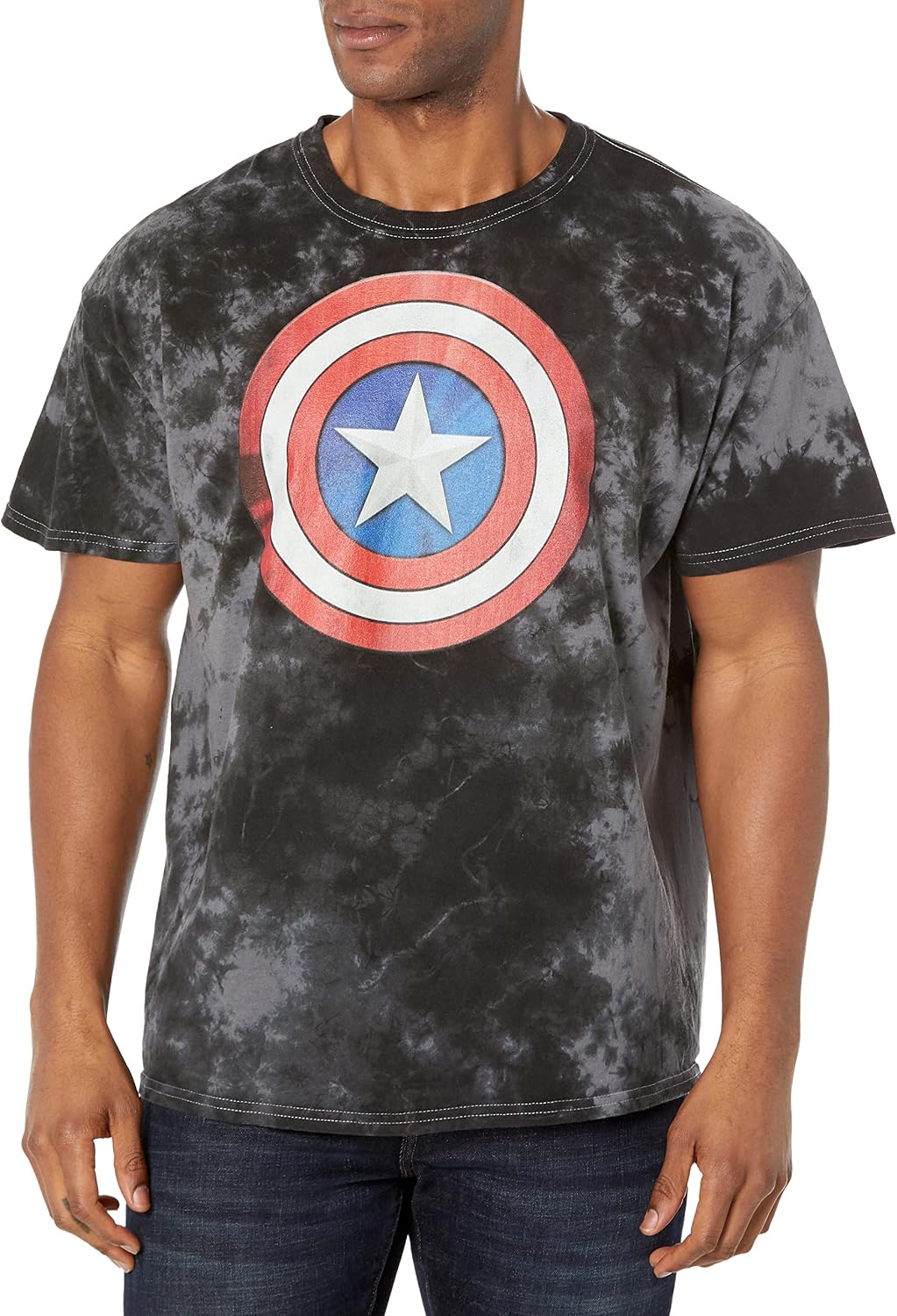 Marvel Universe Shinyshield Young Men's Short Sleeve Tee Shirt T-Shirt | Best Seller