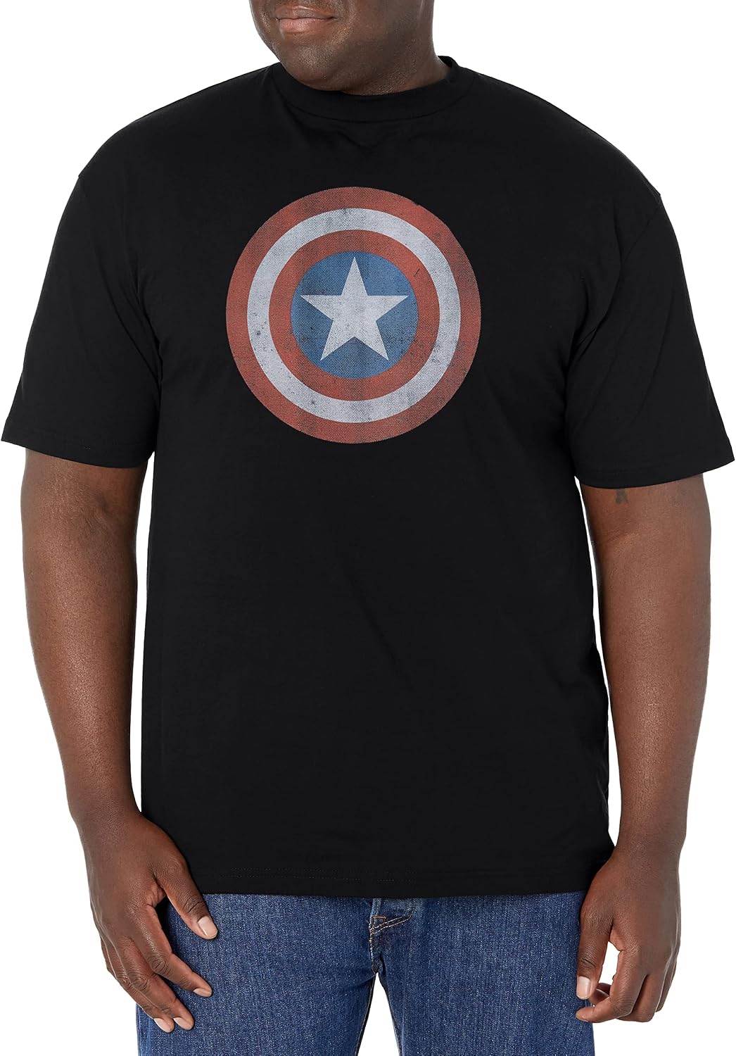 Marvel Big & Tall Captain Classic Men's Tops Short Sleeve Tee Shirt T-Shirt | US Viral Style
