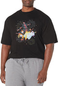 Marvel Big & Tall Deadpool Unicorn Fireworks Men's Tops Short Sleeve Tee Shirt T-Shirt | Trending 2025