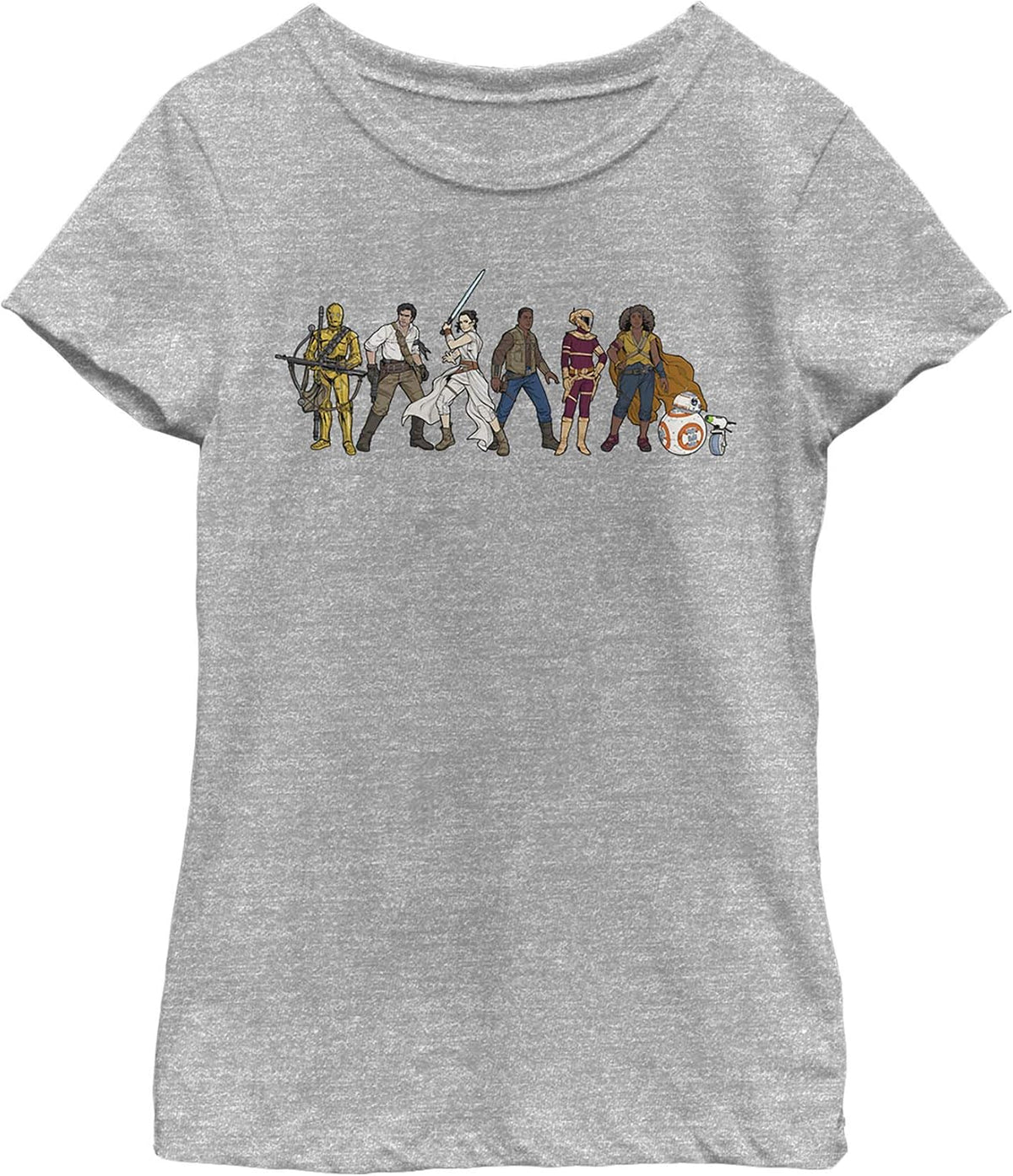 Fifth Sun Kids Star Wars The Rise of Skywalker Resistance Lineup Girls Short Sleeve Tee Shirt T-Shirt | Aesthetic Str...