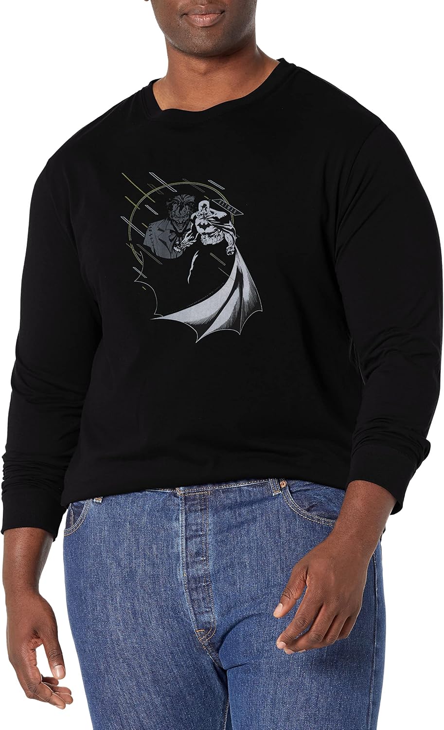 DC Comics Batman Little Yellow Men's Tops Long Sleeve Tee Shirt T-Shirt | Premium Quality