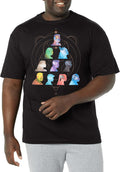 Marvel Big & Tall Eternals Silhouette Heads Men's Tops Short Sleeve Tee Shirt, Black, 4X-Large T-Shirt | US Viral Style