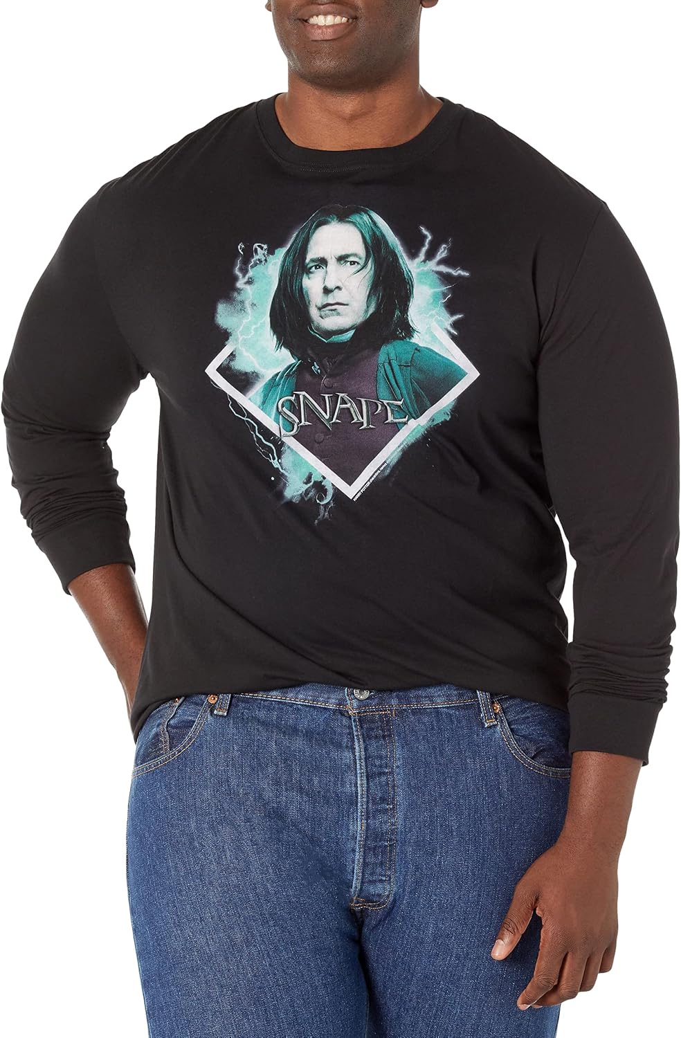 Harry Potter Snape Face Men's Tops Long Sleeve Tee Shirt T-Shirt | Aesthetic Streetwear