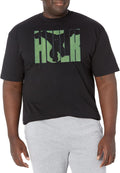 Marvel Big & Tall Classic Hulk Blockletters Men's Tops Short Sleeve Tee Shirt T-Shirt | US Viral Style