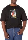 Marvel Big & Tall Classic Periodic Ghost Rider Men's Tops Short Sleeve Tee Shirt T-Shirt | Aesthetic Streetwear