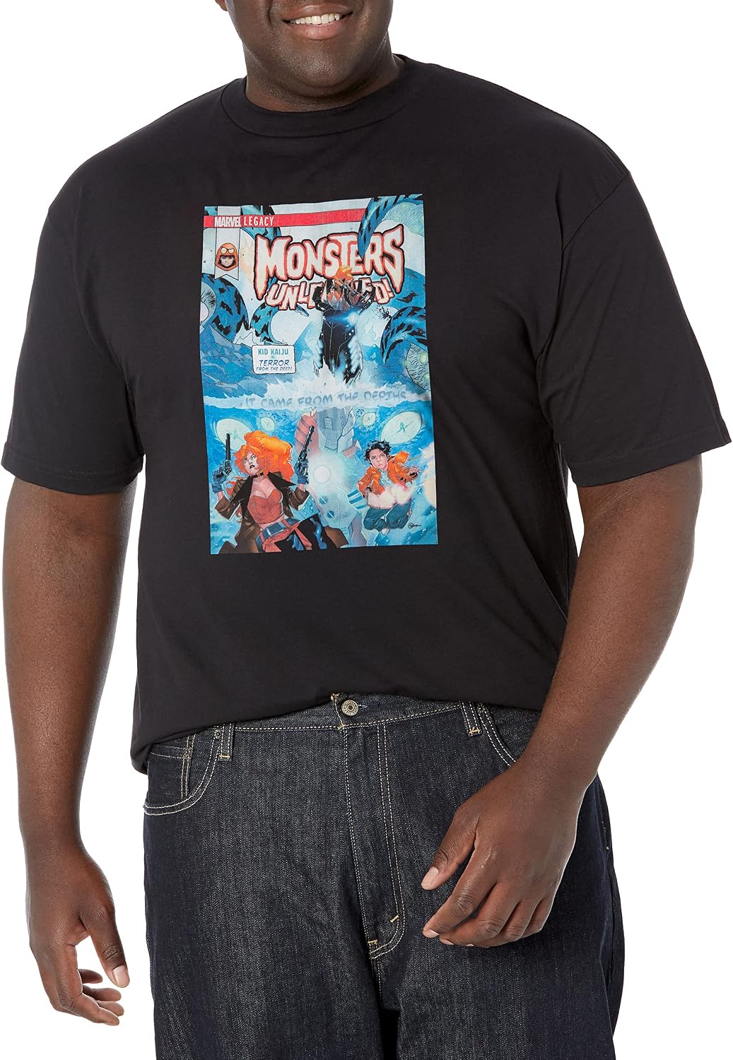 Marvel Big & Tall Classic Monsterleash Jan18 Men's Tops Short Sleeve Tee Shirt T-Shirt | Best Seller