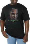 Marvel Big & Tall Loki Men's Tops Short Sleeve Tee Shirt, Black, 4X-Large T-Shirt | US Viral Style