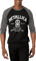 Metallica Unisex-Adult Official Whisky in The Jar RaglanT-Shirt T-Shirt | Premium Quality