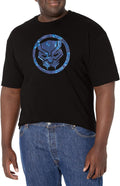 Marvel Big & Tall Classic Panther Floral Men's Tops Short Sleeve Tee Shirt T-Shirt | Best Seller
