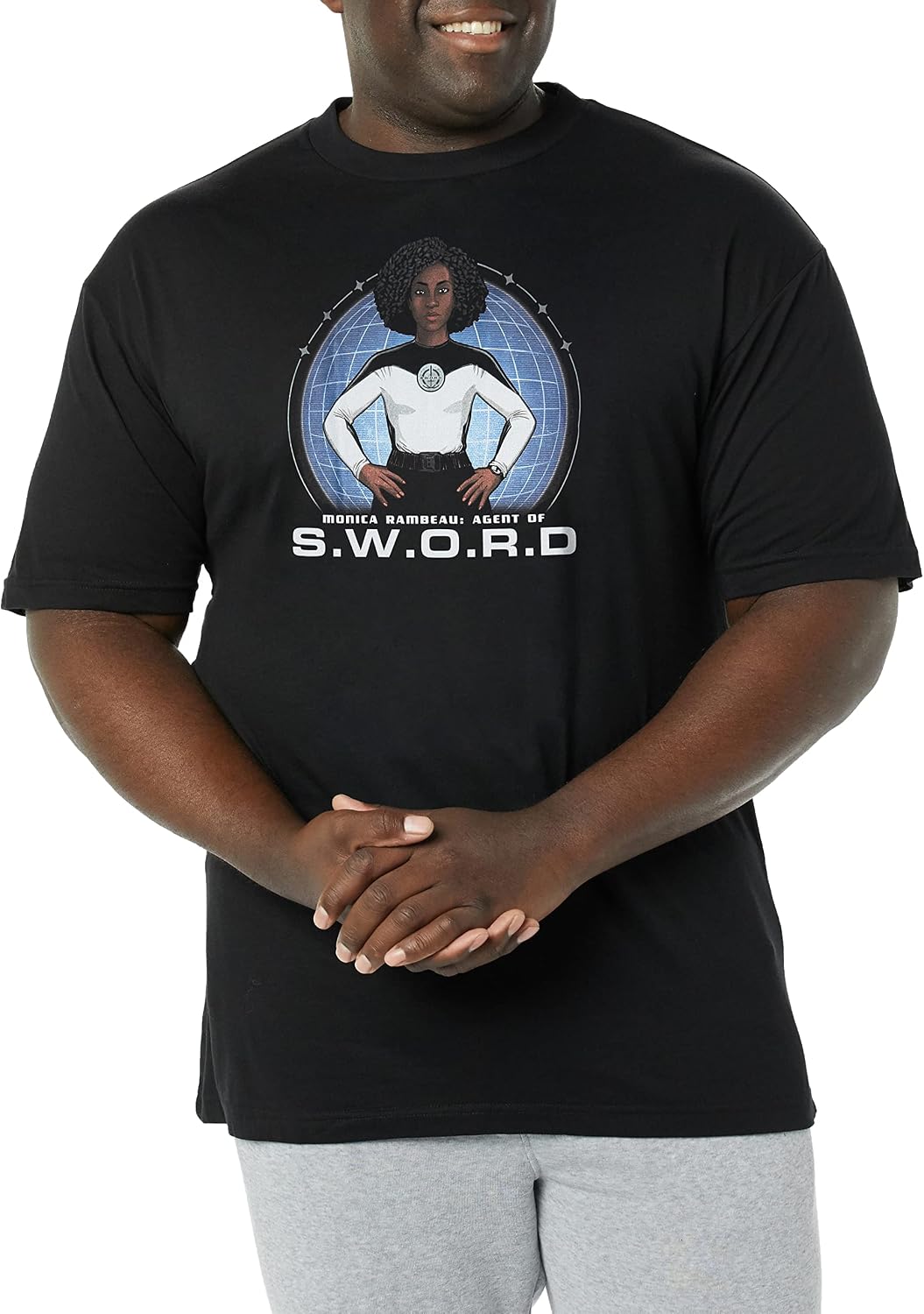 Marvel Big & Tall Wandavision Sword Hero Men's Tops Short Sleeve Tee Shirt T-Shirt | Premium Quality