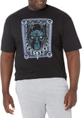 Marvel Big & Tall Classic Panther Card Men's Tops Short Sleeve Tee Shirt T-Shirt | US Viral Style