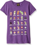 Nintendo Girls' Super Mario Pixel Cast Graphic Tee T-Shirt | Trending 2025