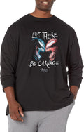 Marvel Big & Tall Venom 2 Let There Be Carnage Showtime Men's Tops Short Sleeve Tee Shirt T-Shirt | Aesthetic Streetwear