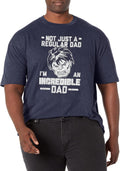 Marvel Big & Tall Classic Incredible Dad Man Men's Tops Short Sleeve Tee Shirt, Navy Blue Heather, X-Large T-Shirt | ...