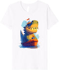 Kids Funny Dinosaur T Rex Boat Lover Kids Boys Girls Family Premium Apparel Premium Print Fan Favorite