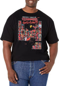 Marvel Big & Tall Classic Deadpool Periodic Men's Tops Short Sleeve Tee Shirt T-Shirt | Trending 2025