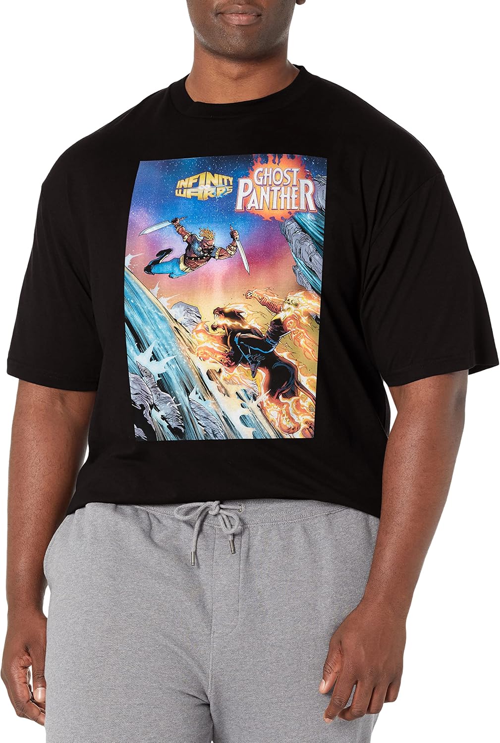 Marvel Big & Tall Classic Ghost Panther Dec18 Men's Tops Short Sleeve Tee Shirt T-Shirt | Trending 2025