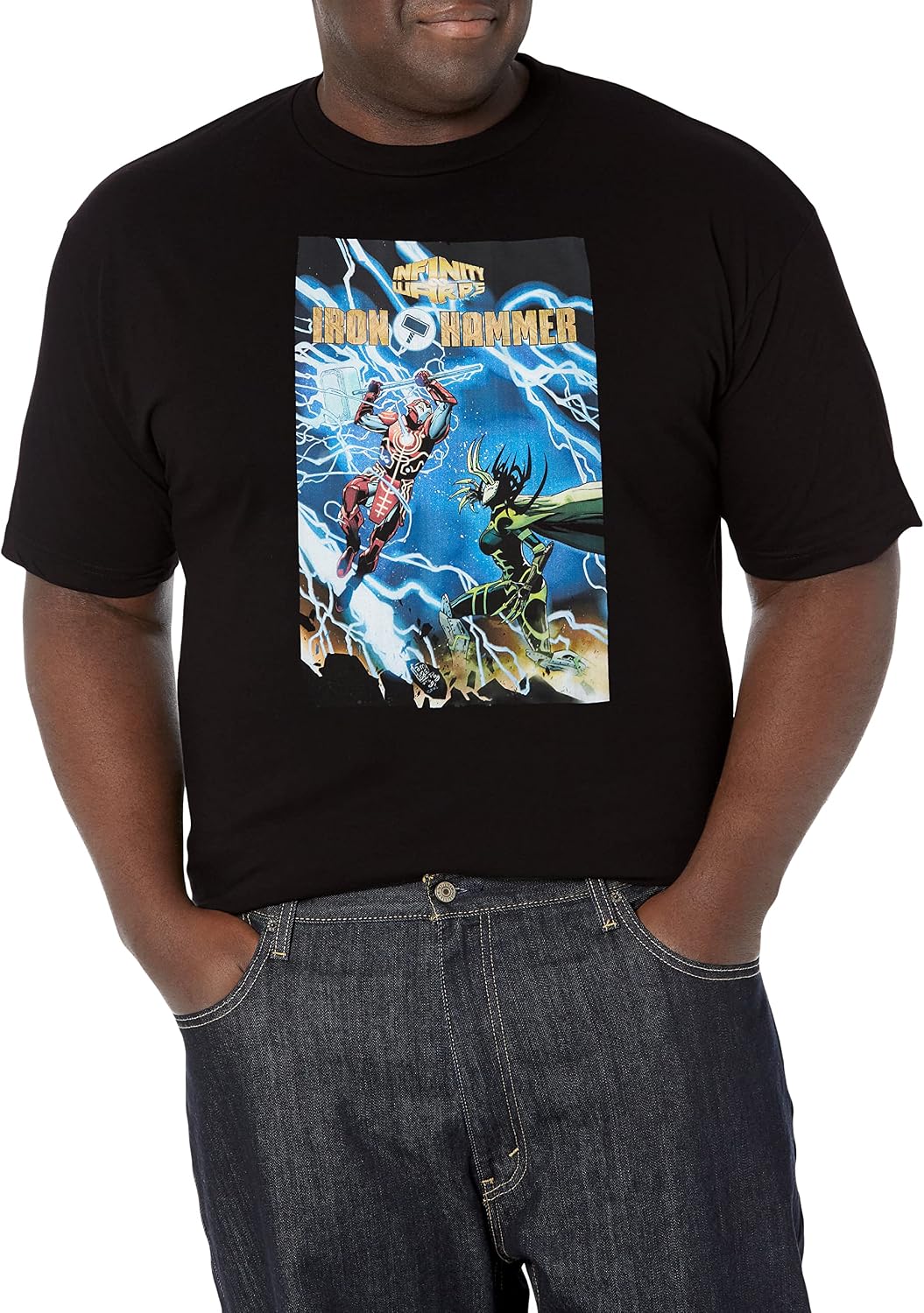 Marvel Big & Tall Classic Iron Hammer Oct18 Men's Tops Short Sleeve Tee Shirt T-Shirt | Premium Quality