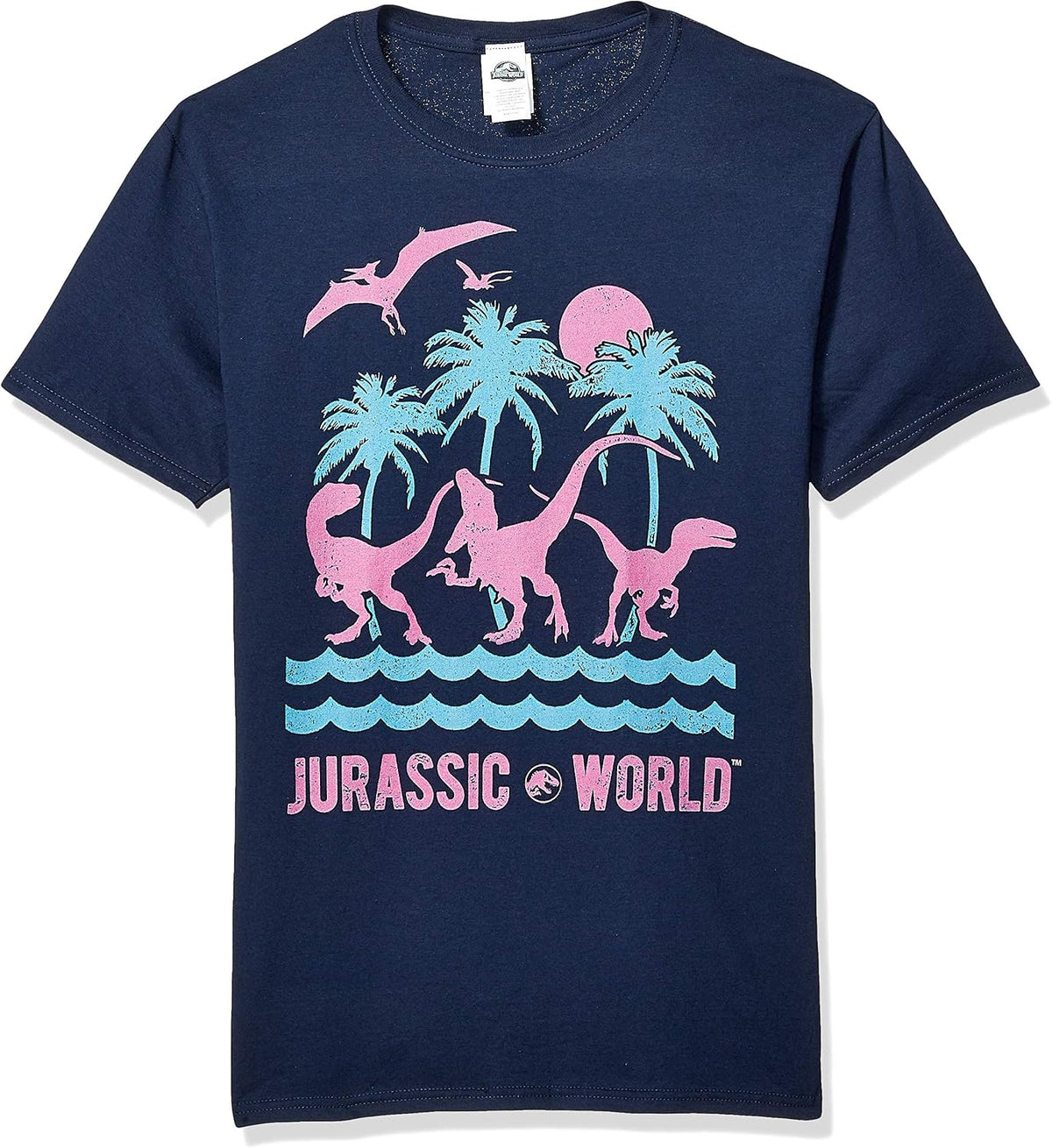 Jurassic Park Men's Officially Licensed Jurassic World Island Graphic Tee T-Shirt | Trending 2025