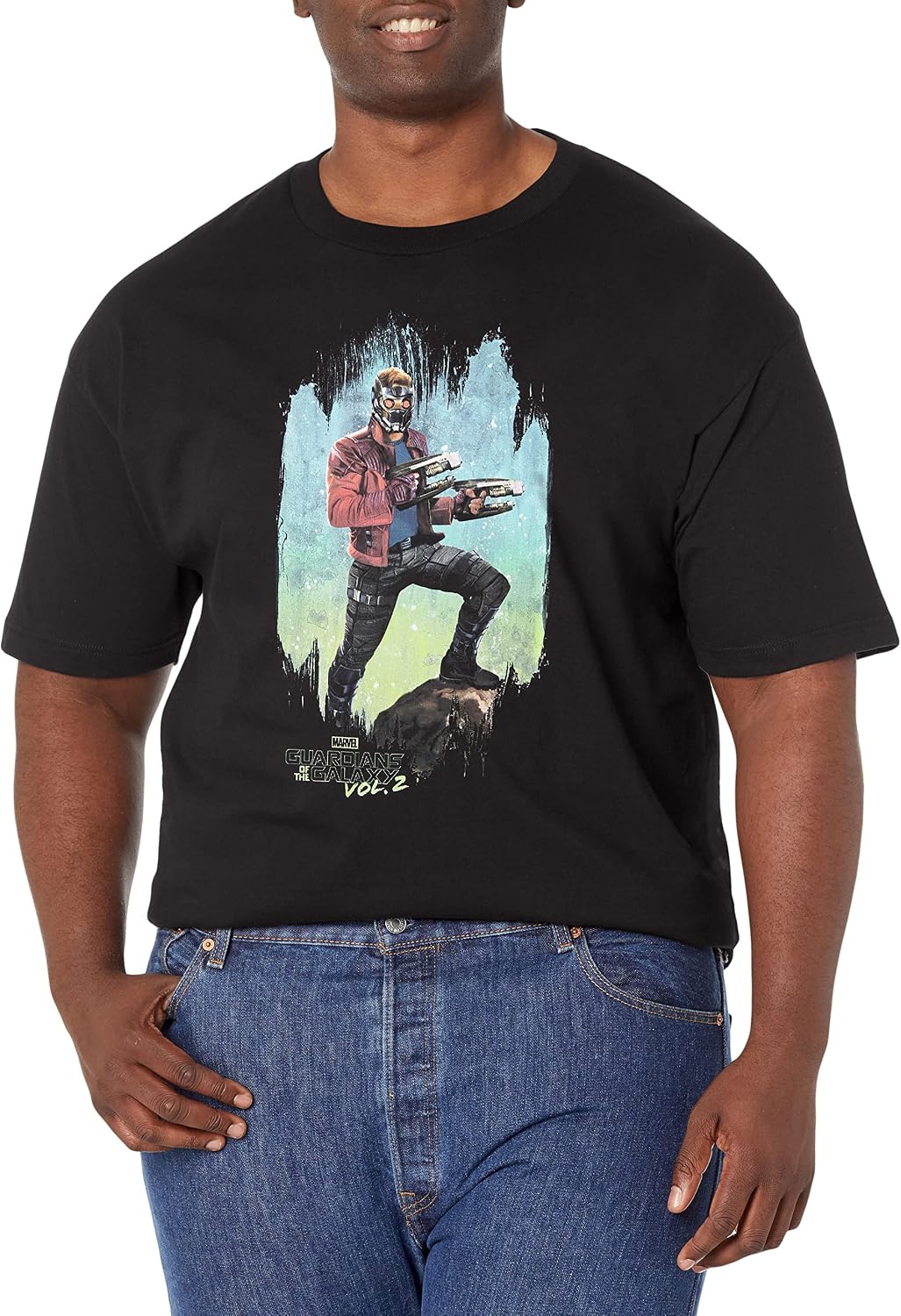 Marvel Big & Tall Galaxy Guardian Men's Tops Short Sleeve Tee Shirt T-Shirt | Aesthetic Streetwear