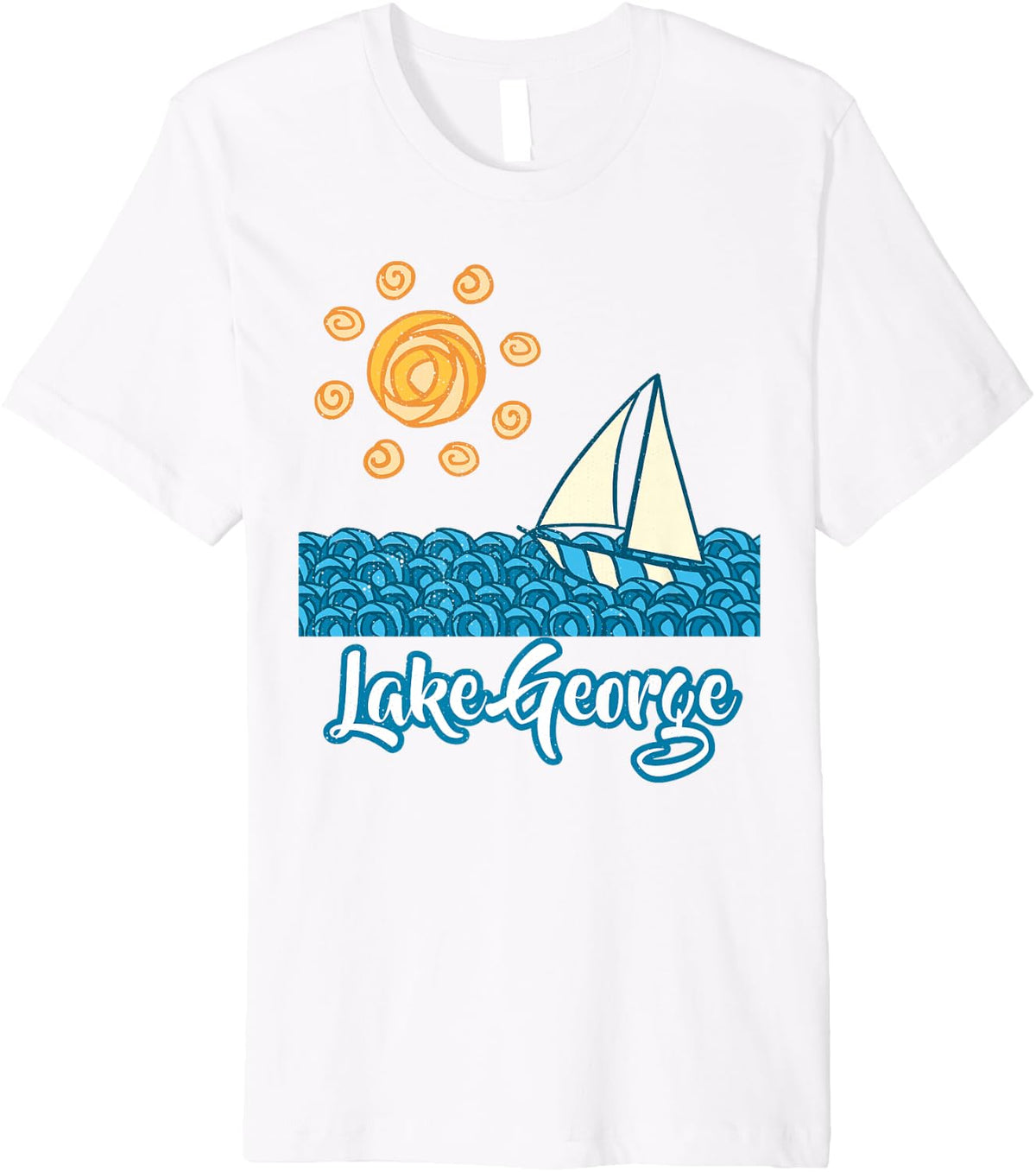 Lake George Nautical Sailing Sail Boat Lake Boating Sunny Premium Apparel High Search Demand Fan Favorite