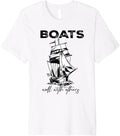 boats well with others funny boating Premium Apparel Premium Print Everyday Wear
