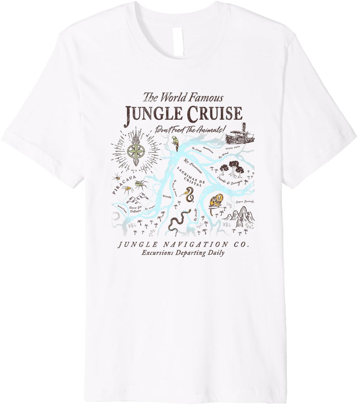 Disney Jungle Cruise World Famous Excursions Departing Daily Premium Apparel Premium Print Hot Right Now