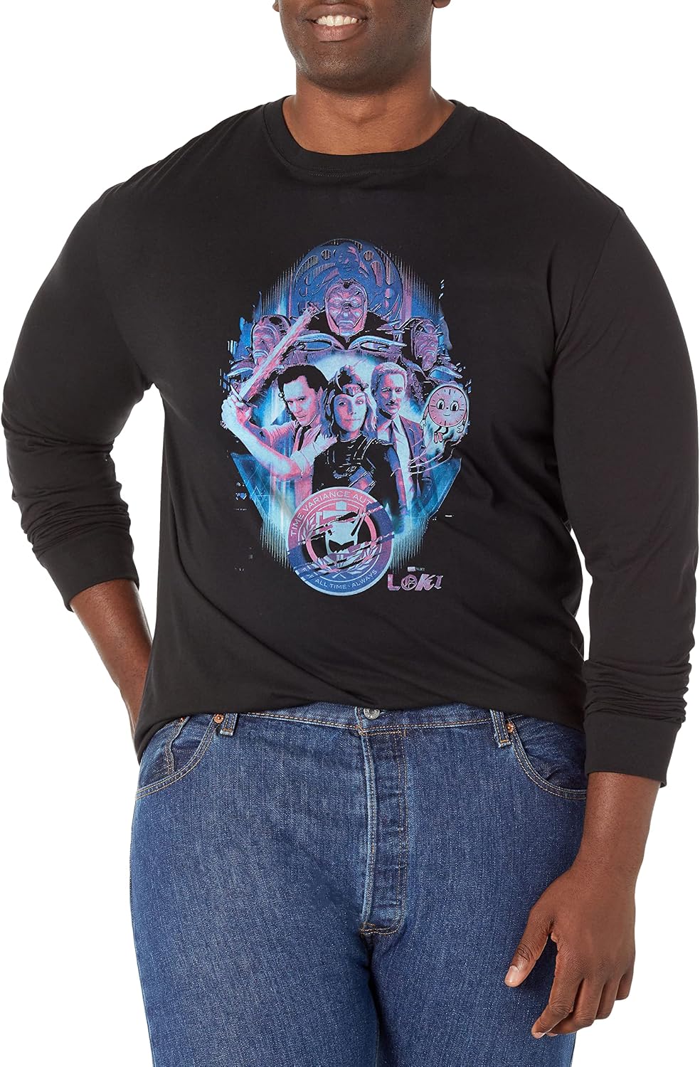 Marvel Big & Tall Loki Breaking My Reality Men's Tops Short Sleeve Tee Shirt T-Shirt | Aesthetic Streetwear