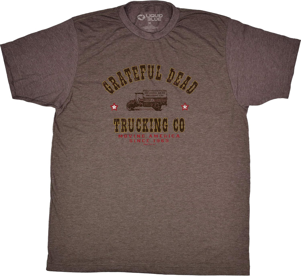Liquid Blue Unisex-Adult Grateful Dead Trucking Co 1965 Short Sleeve Apparel | Aesthetic Streetwear