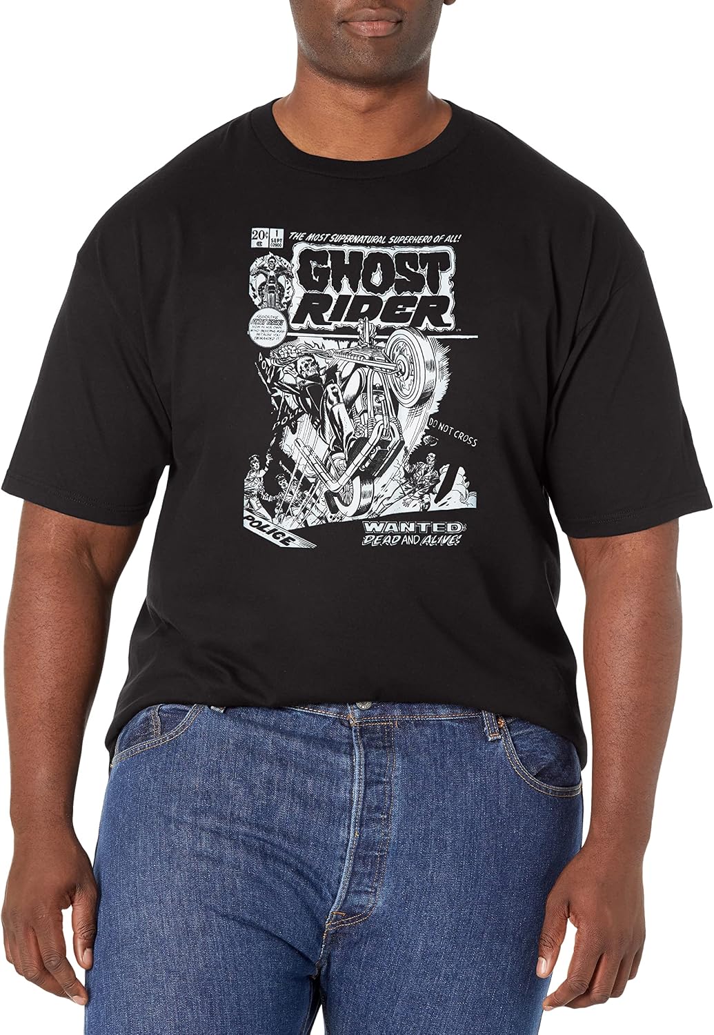 Marvel Big & Tall Classic Rider One Men's Tops Short Sleeve Tee Shirt T-Shirt | Trending 2025