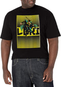 Marvel Big & Tall Classic Halftone Loki Men's Tops Short Sleeve Tee Shirt T-Shirt | Best Seller