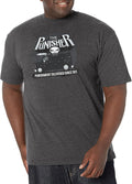 Marvel Big & Tall Classic Punishment Delivered Men's Tops Short Sleeve Tee Shirt, Charcoal Heather, Large T-Shirt | U...