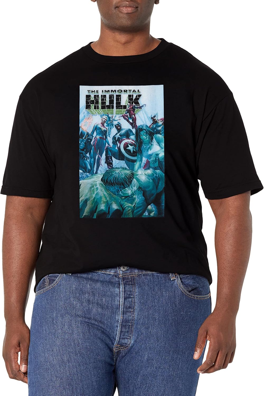 Marvel Big & Tall Classic Immortal Hulk Oct18 Men's Tops Short Sleeve Tee Shirt T-Shirt | US Viral Style