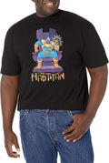 Marvel Big & Tall Avengers Classic Titan Throne Men's Tops Short Sleeve Tee Shirt T-Shirt | Aesthetic Streetwear