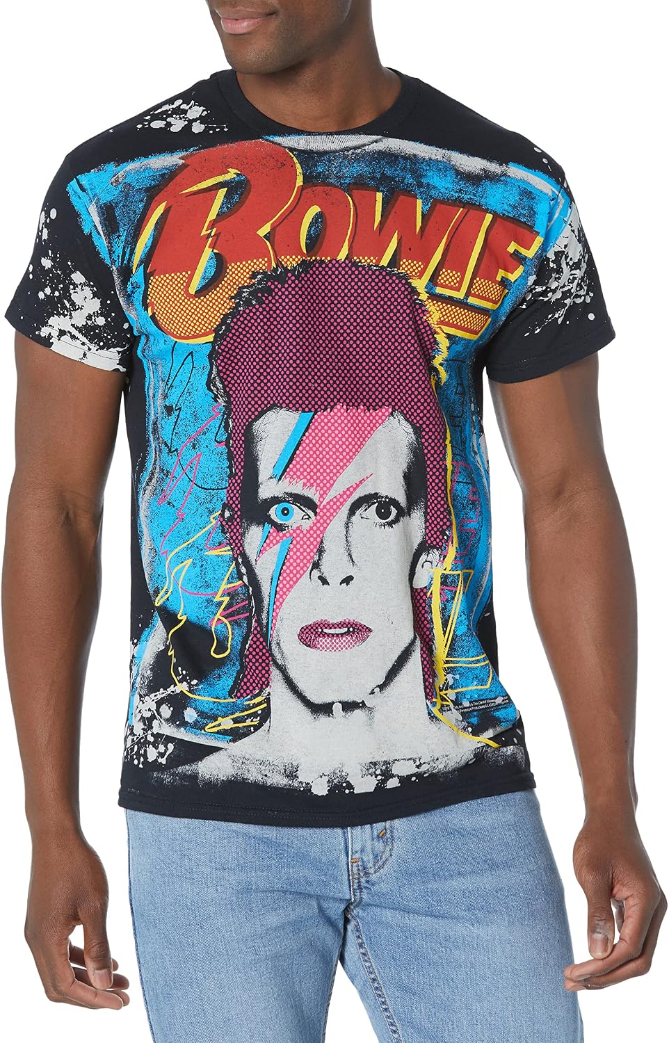 Liquid Blue Unisex-Adult Standard David Bowie Ziggy Havoc Apparel | Best Seller
