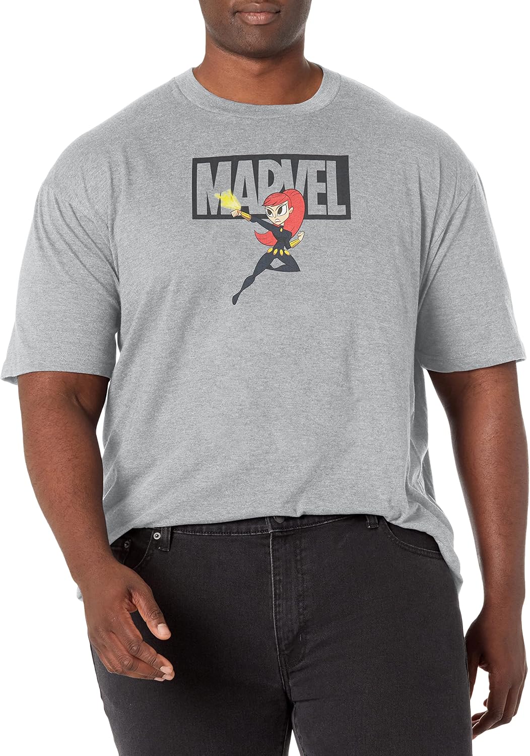 Marvel Big & Tall Classic Brick Widow Men's Tops Short Sleeve Tee Shirt T-Shirt | Trending 2025