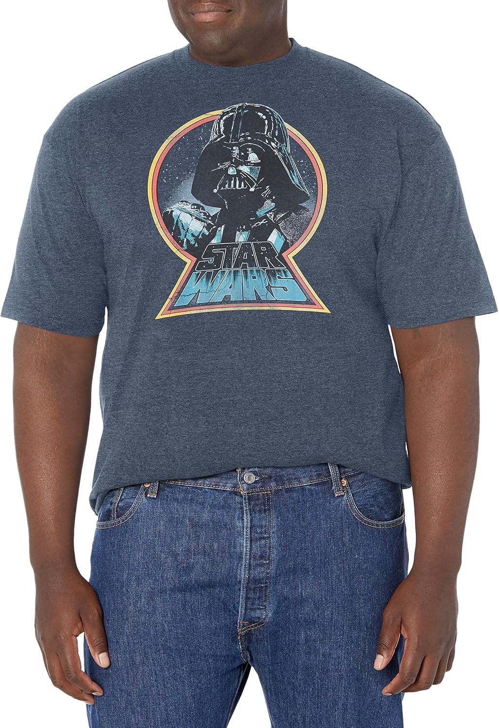 STAR WARS Big & Tall Classic Fister Men's Tops Short Sleeve Tee Shirt T-Shirt | Aesthetic Streetwear