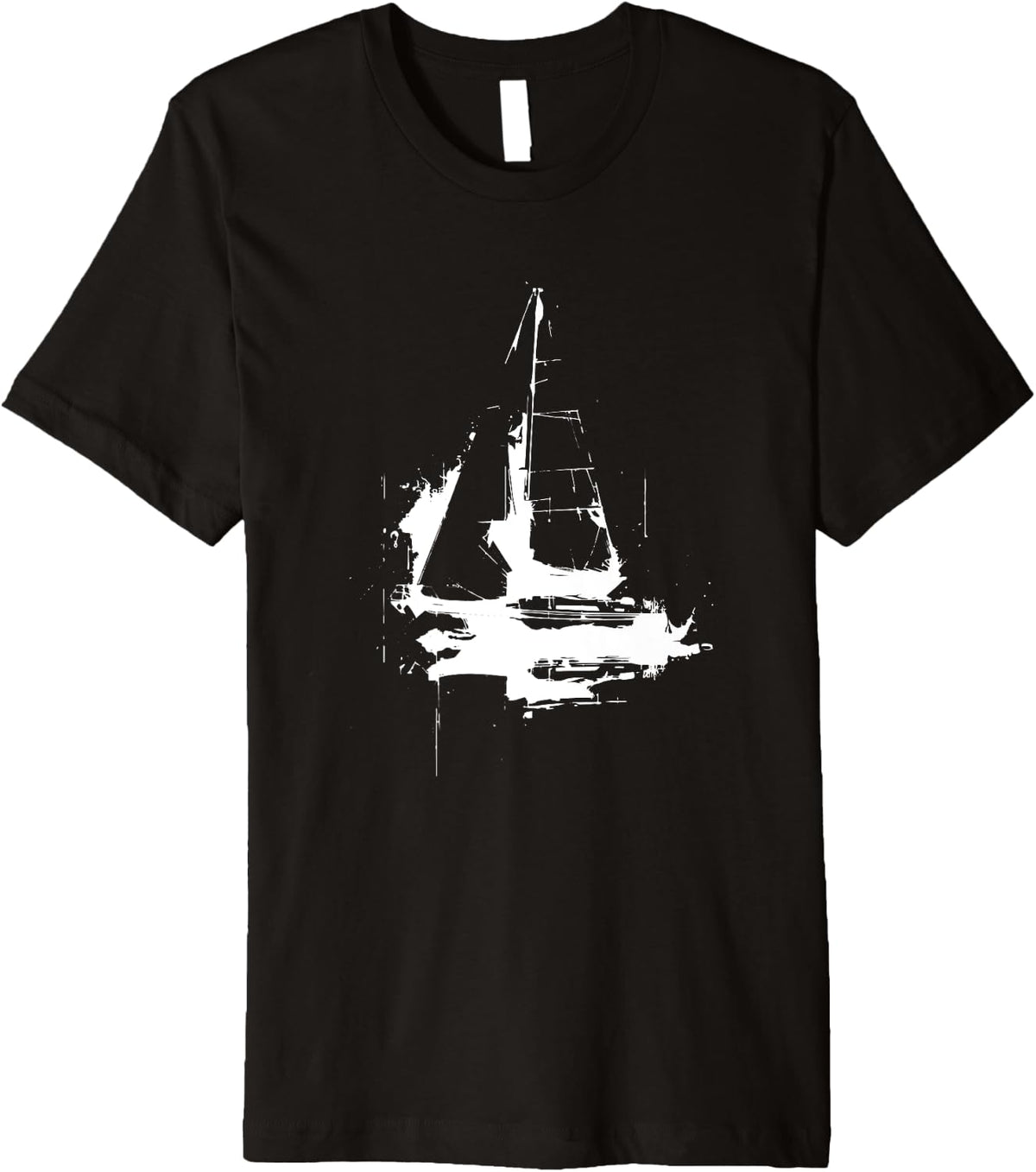 Sailboat Drawing Boating Beach Catamaran Premium Apparel High Search Demand US Top Pick